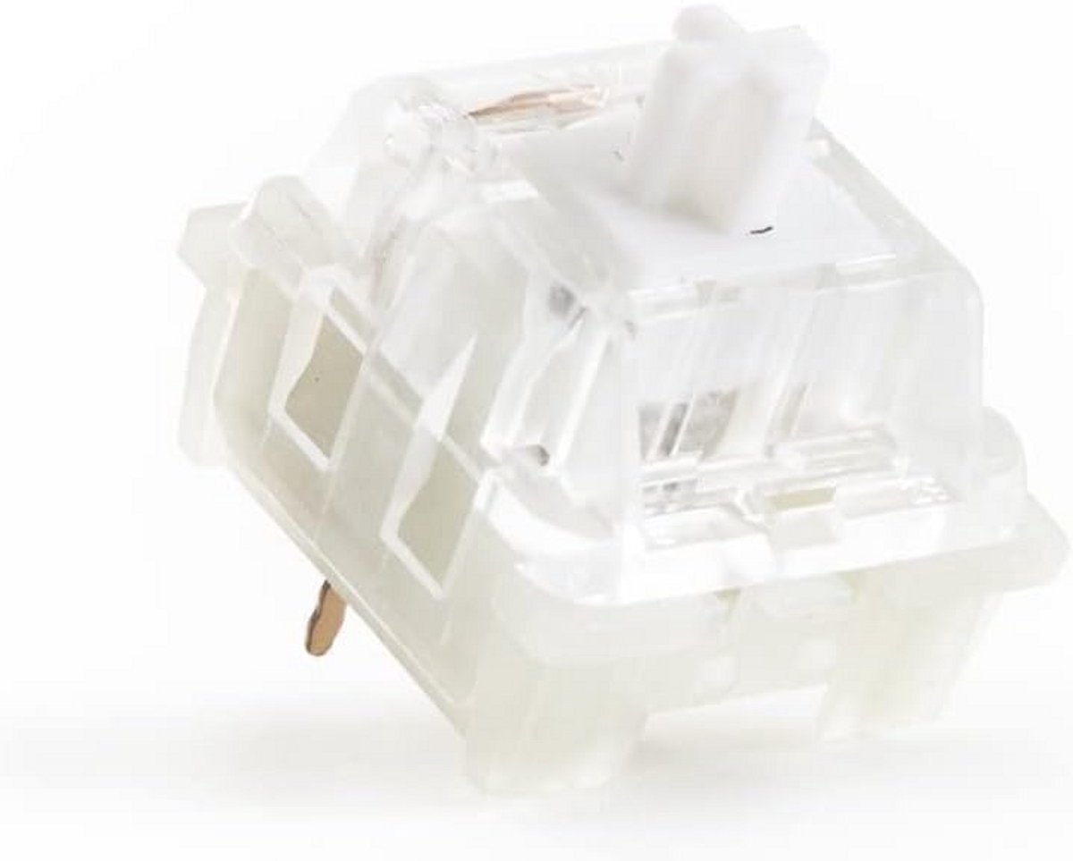 KTT Kang White V3 Lineaire Switches 3pin 45g - 70 Stuks voor Mechanisch Gaming Toetsenbord