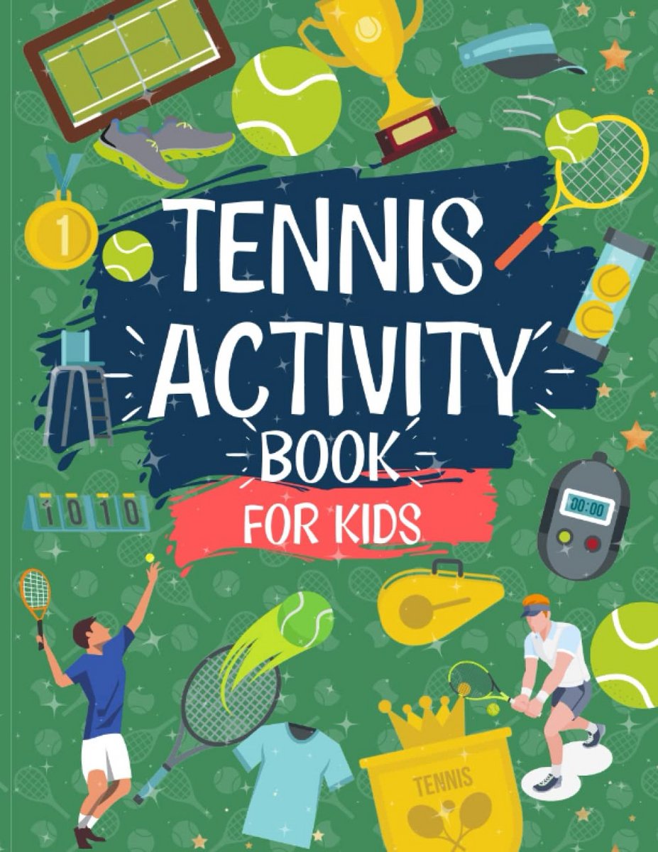 Tennis Activiteitenboek voor Kinderen | 60 Unieke Opgaven | Puzzels, Kleurplaten, Sudoku | Voor Leeftijd 6-14 | Voor Thuis en Onderweg