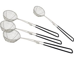 Purepeak Fondue Netjes - Chinese Fondue - RVS - Ø6.5 cm - 4 Stuks - Zwart