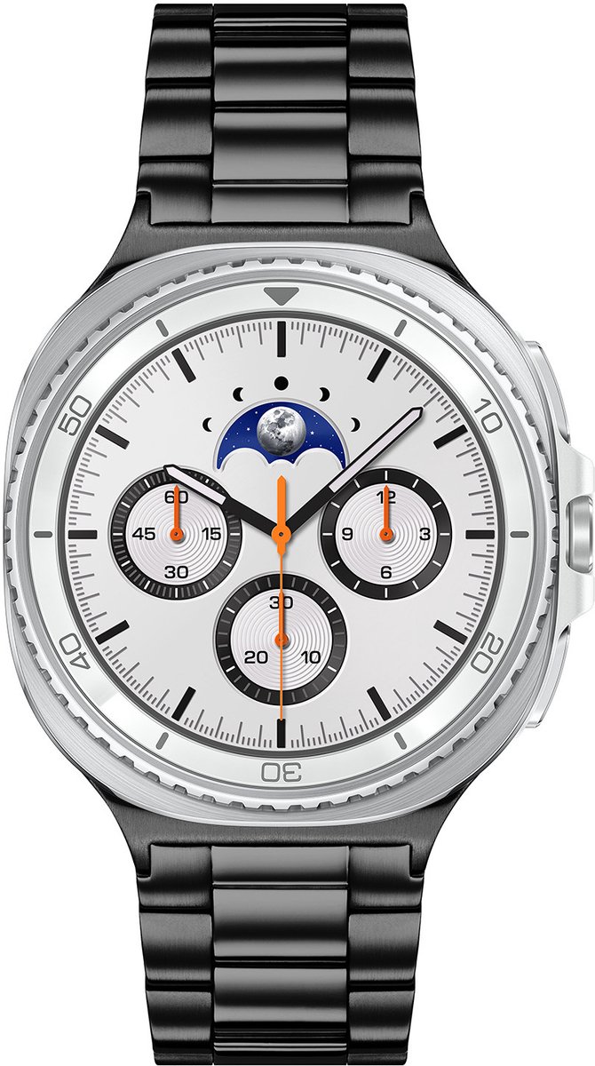 Samsung Special Edition Galaxy Watch 8 CLASSIC LTE Wit/Zwart Staal 46mm