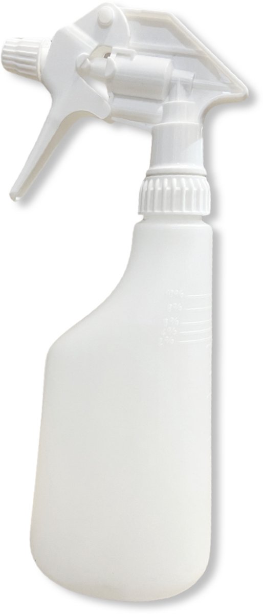 MAUS sprayflacon leeg - 5 stuks spray bottle wit - kunststof sprayer 600 ml - Plantenspuit met trigger