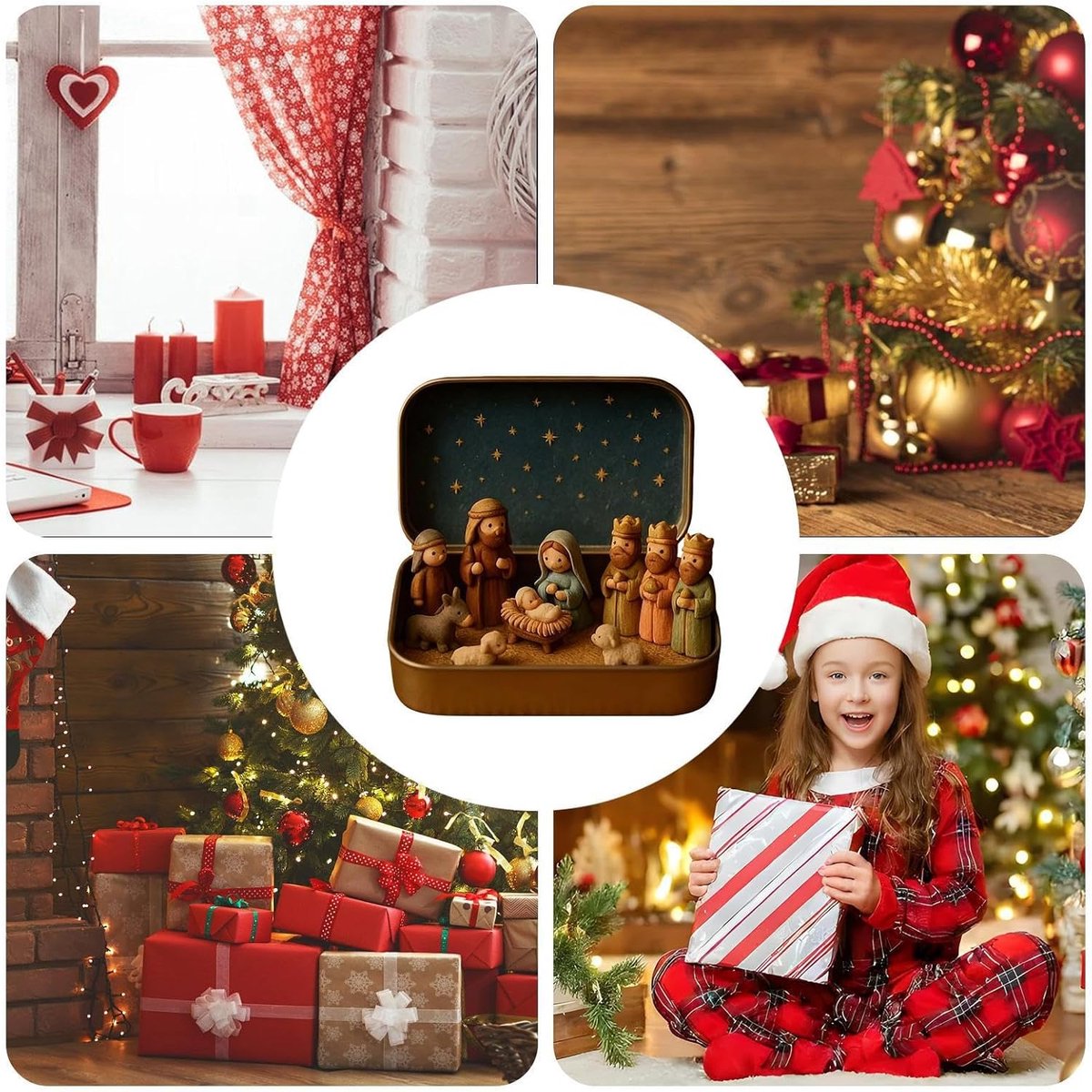 Franse handgemaakte kerststal kersttun crèche fguren - Etsy Nederland