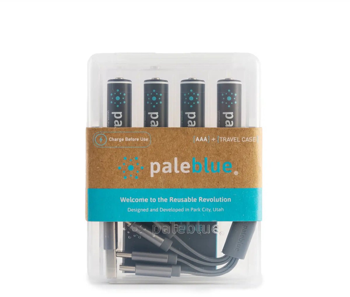 Pale Blue Earth - AAA USB-C oplaadbare batterijen (4x) - Lithium - lichter sneller opladen hoger vermogen duurzaam