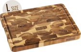 Namture Snijplank Hout Acacia L 33 x 24 cm – Extra Dik 2,5 cm – Premium Olie – Kopshout – Antislip