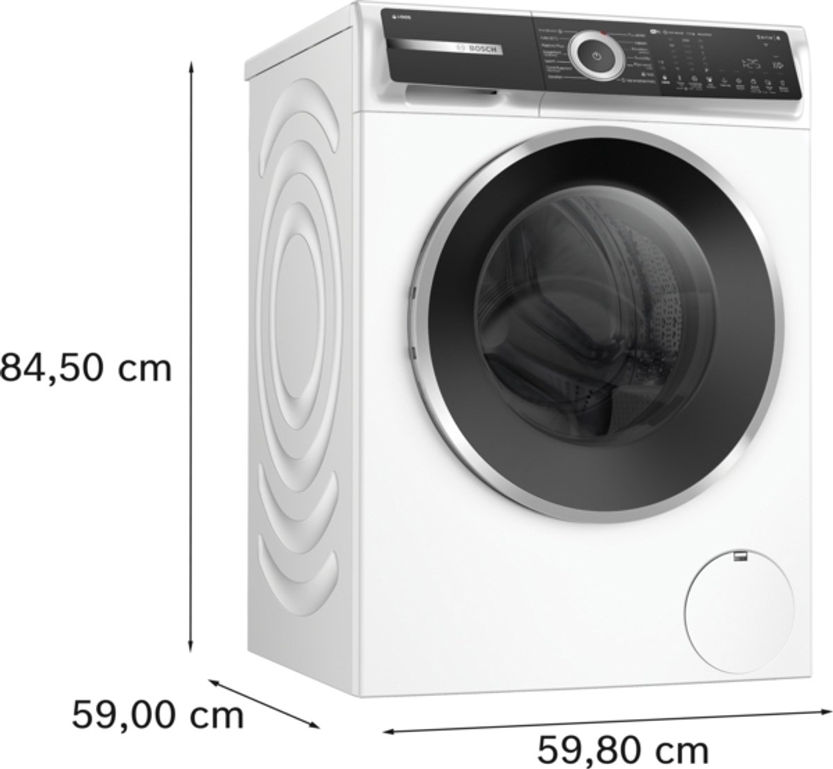 Bosch WGH244A7NL - Serie 6 - Wasmachine met stoom - Energielabel A - 20% - 9 kg - 1400 rpm - Automatische wasmiddeldosering met i-Dos - Iron Assist: vermindert kreukels tot 50% thumbnail 8