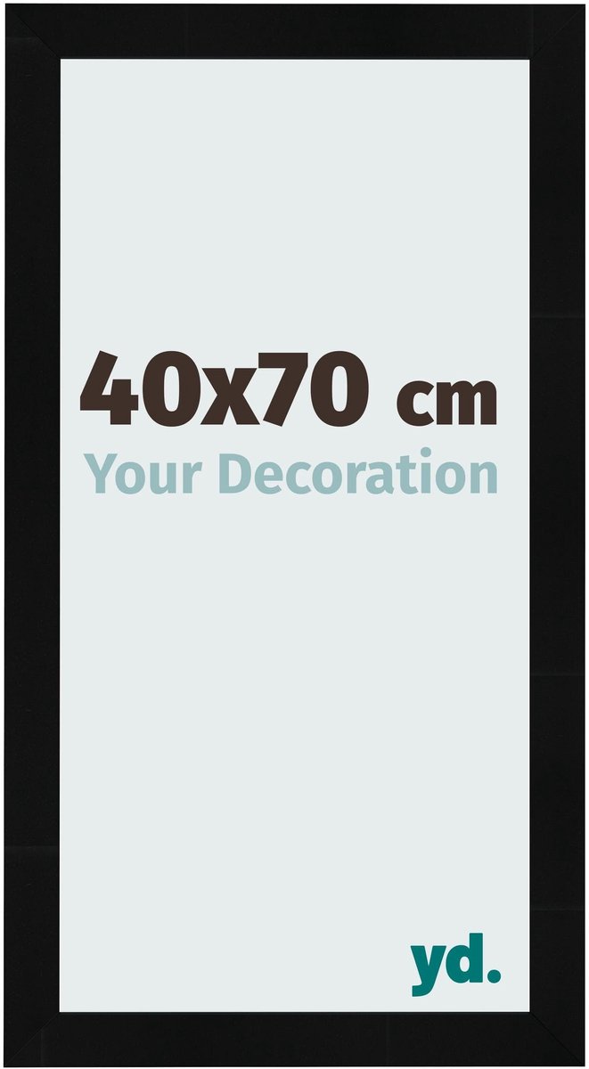 yd. Your Decoration - Fotolijst 40x70 cm - MDF - Zwart Hoogglans - Pisa