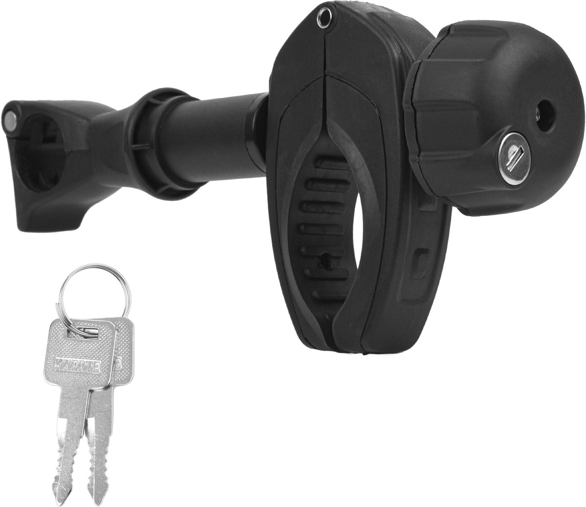 WARMFAY Bike Holder 1 -Frameklem Kort- Zwart - Afsluitbaar