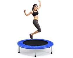 COSTWAY φ Mini-trampoline, 97 cm, opvouwbare trampoline, kindertrampoline tot 150 kg belastbaar, tuintrampoline, indoor- en outdoortrampoline voor kinderen en volwassenen
