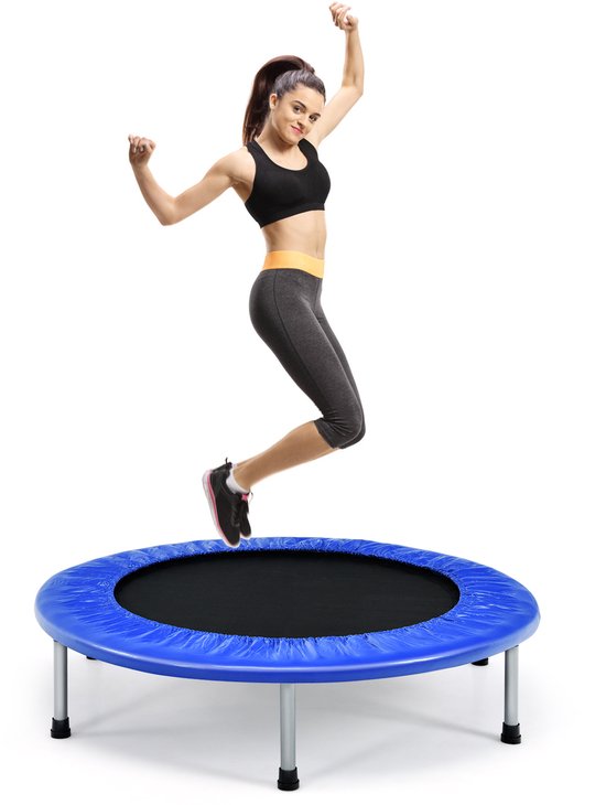 COSTWAY φ Mini-trampoline, 97 cm, opvouwbare trampoline, kindertrampoline tot 150 kg belastbaar, tuintrampoline, indoor- en outdoortrampoline voor kinderen en volwassenen