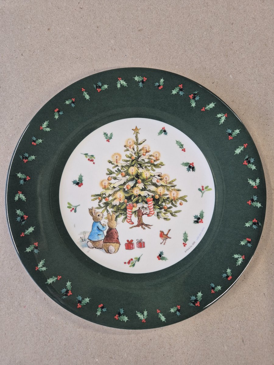 Peter Rabbit Kerst bordjes 4 ass