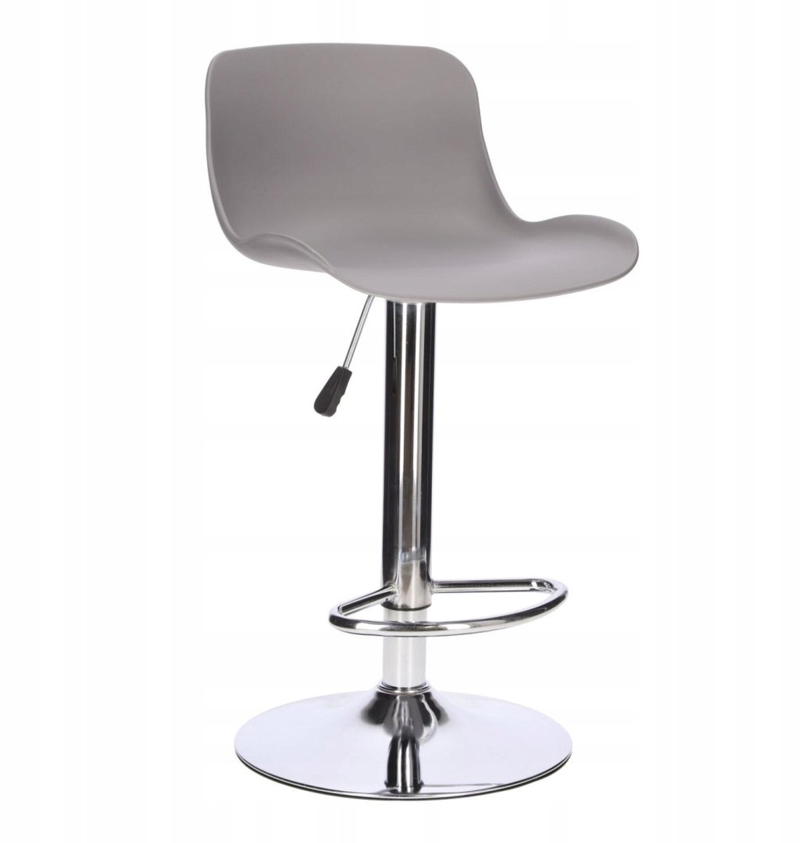 Inge barkruk grijs/chroom - Verstelbare hoogte 60-81 cm