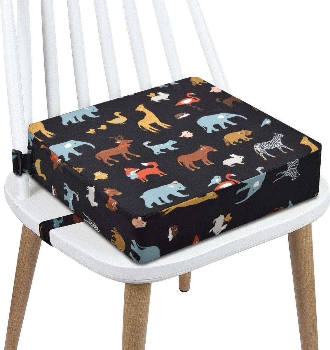 Stoelverhoger Voor Eetkamerstoel - Zitverhoger Voor Kinderen & Volwassenen - Stoelverhogers Voor Eettafel - Memory Foam Verhoogkussen - Booster Seat voor Peuter - Ergonomisch Comfort - Dieren - 8cm Hoog