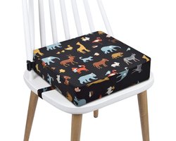 Stoelverhoger Voor Eetkamerstoel - Zitverhoger Voor Kinderen & Volwassenen - Stoelverhogers Voor Eettafel - Memory Foam Verhoogkussen - Booster Seat voor Peuter - Ergonomisch Comfort - Dieren - 8cm Hoog