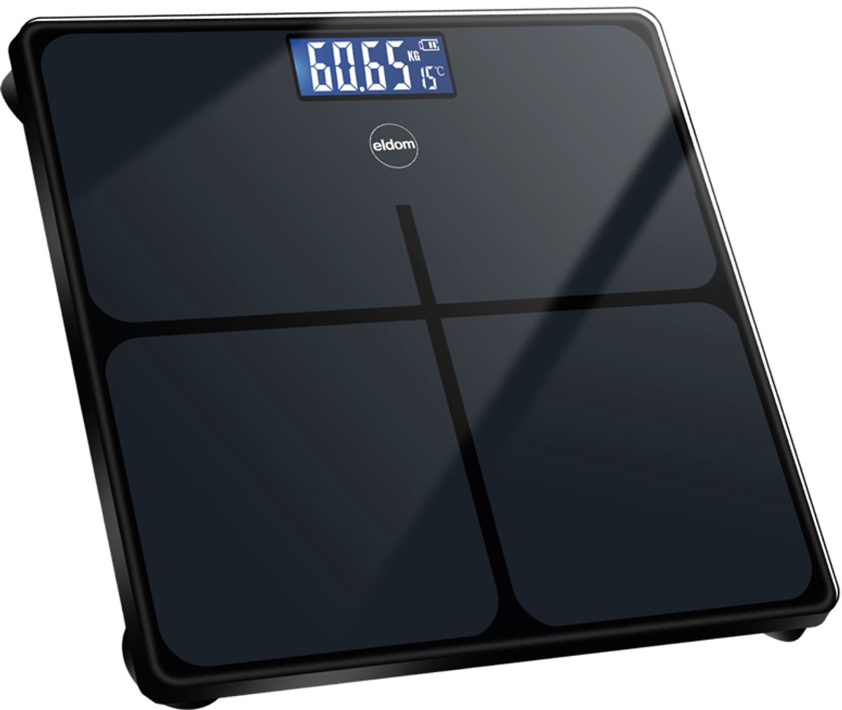 Eldom GWO270 Digitale Personenweegschaal Glas tot 180kg