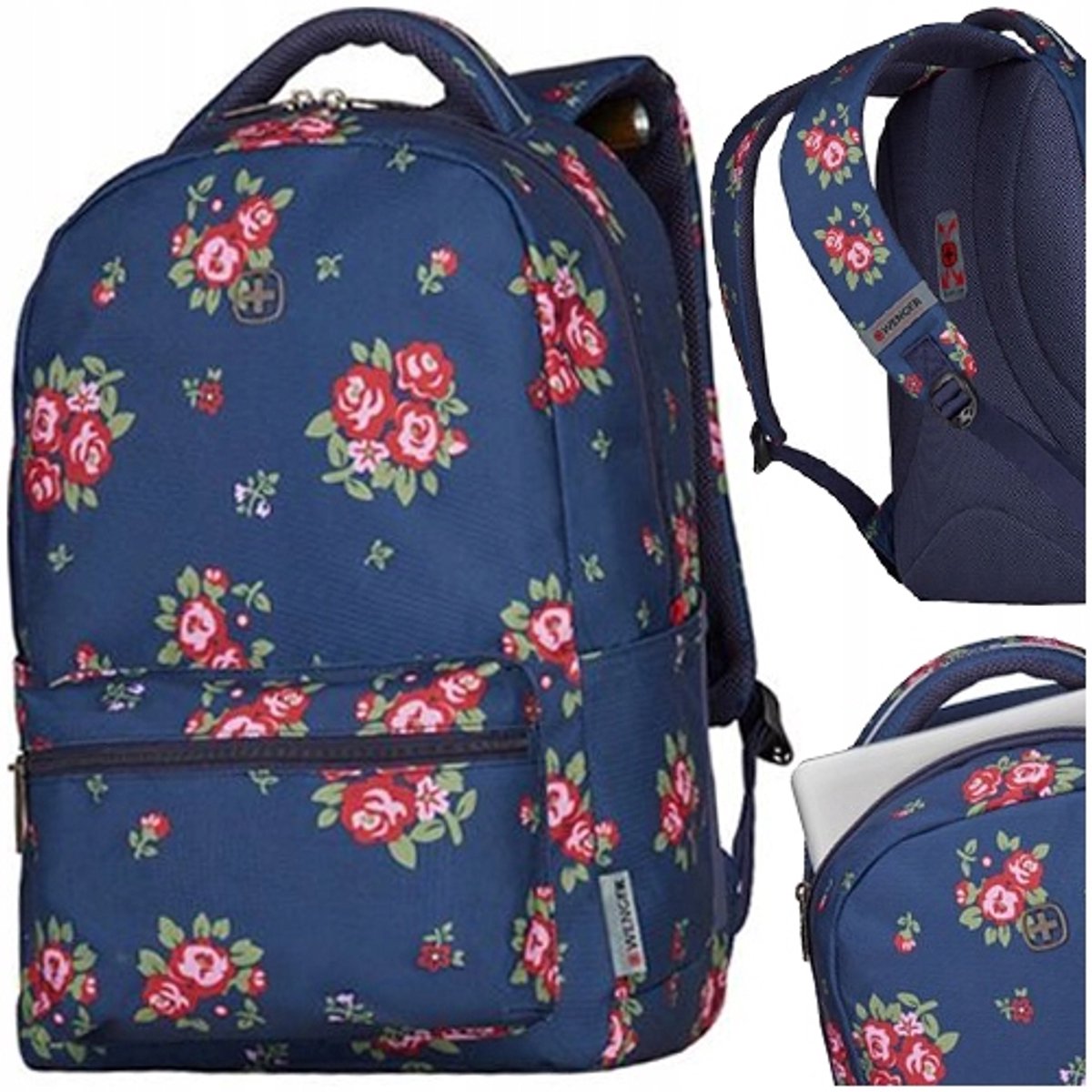 Wenger Laptop Rugzak 16'' met Organizer en Bloemenprint