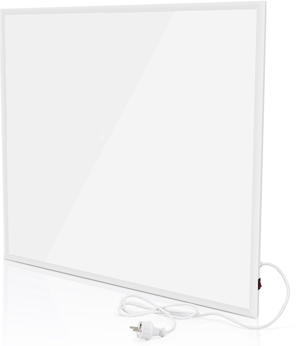 Glitzerlife Infrarood Wandverwarming 350W - Infrarood paneel - Energiezuinige Elektrische Badkamer Verwarming - Met Oververhittingbeveiliging - Geschikt voor Wandmontage - 62 x 62cm