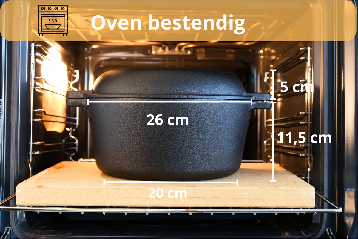 Jôlass Jôlass 4,7L Gietijzeren Broodpan - afbeelding 2