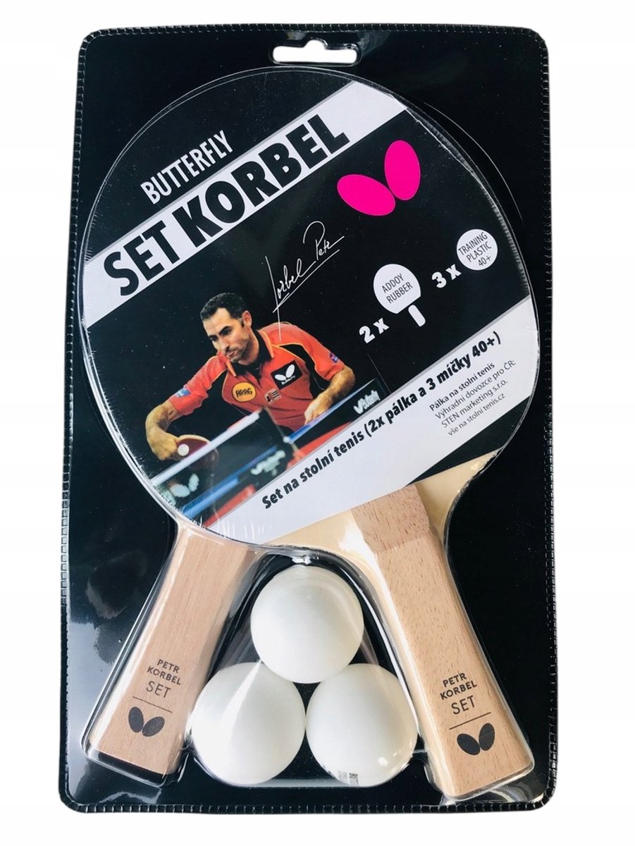 Merkloos Tafeltennis Set: 2 Batjes en 3 Balletjes voor Plezier