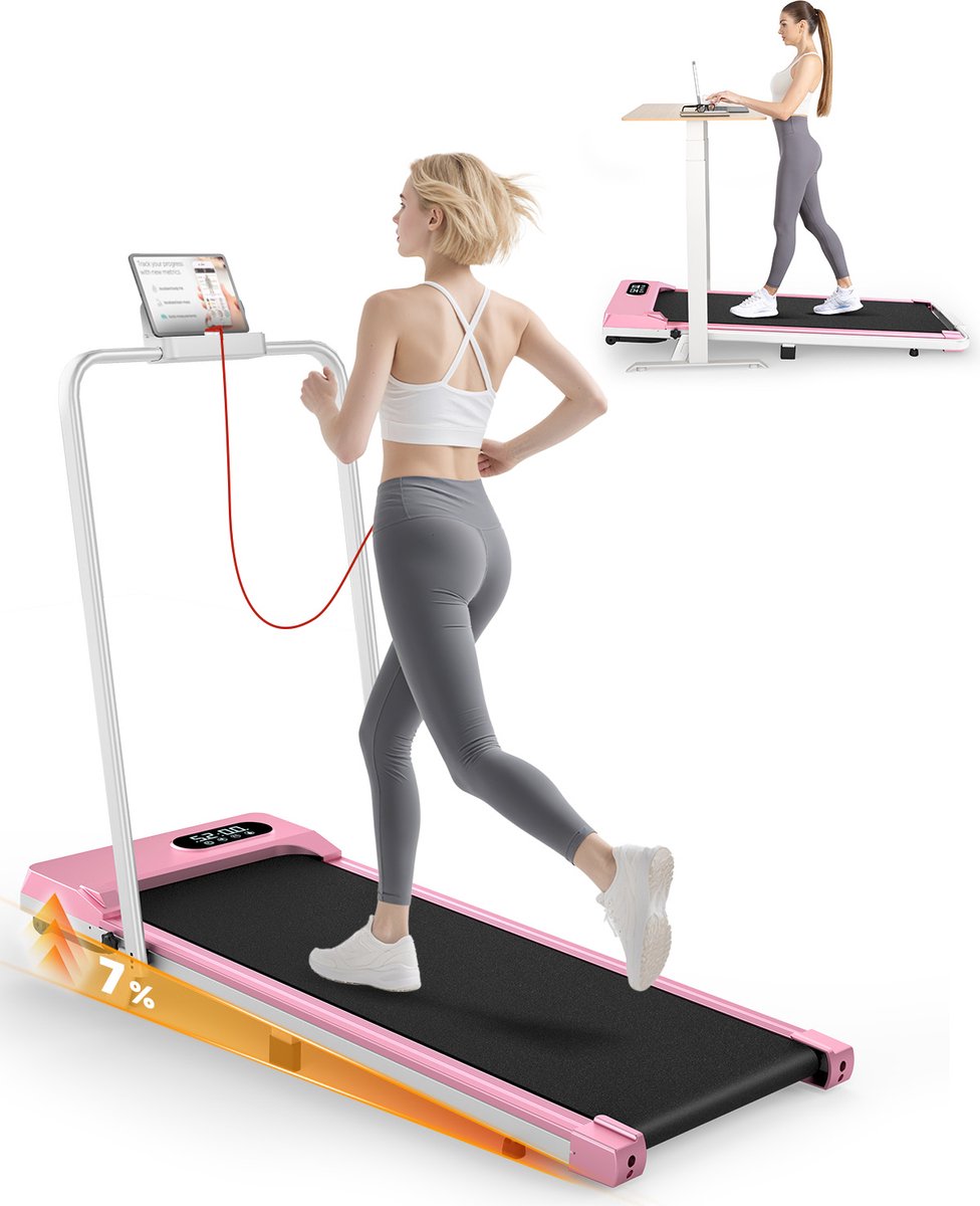 Loopband met 7% helling - Inklapbaar - Loopband - €129,99