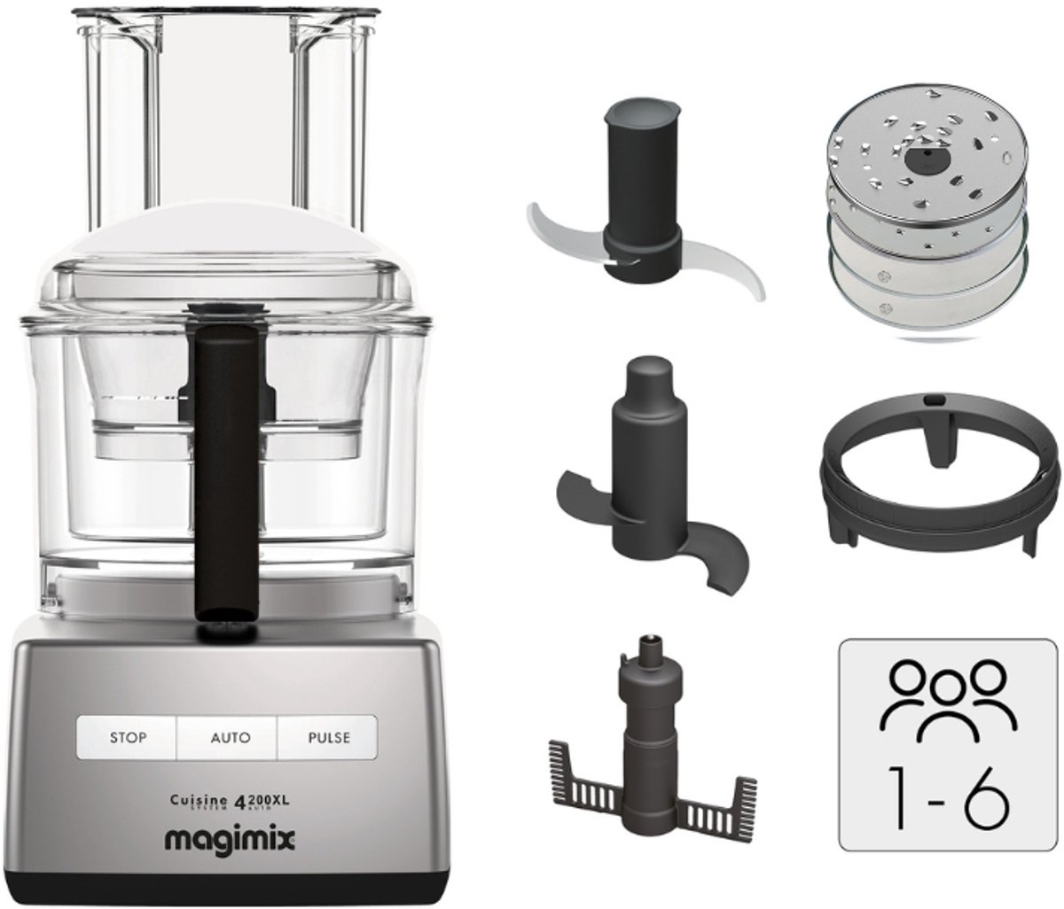 Magimix CS 4200 XL: 950W Foodprocessor met Creative Kit