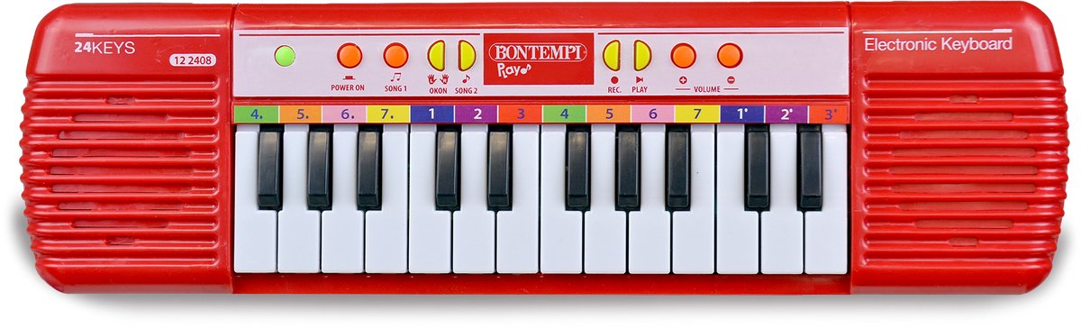 Bontempi - Elektronisch keyboard met 24 toetsen - Speelgoed muziekinstrument
