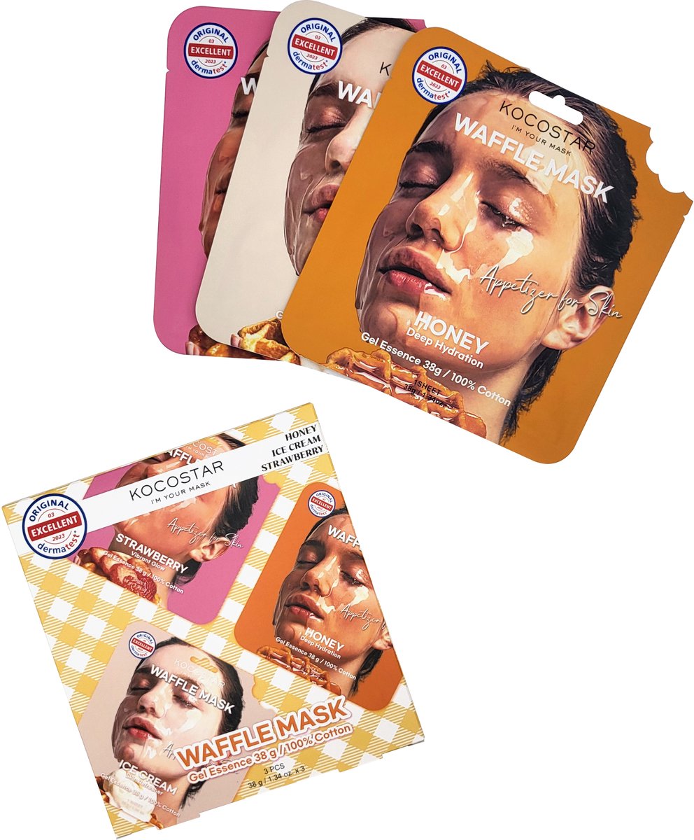 KOCOSTAR Waffle Mask Kit 3pcs