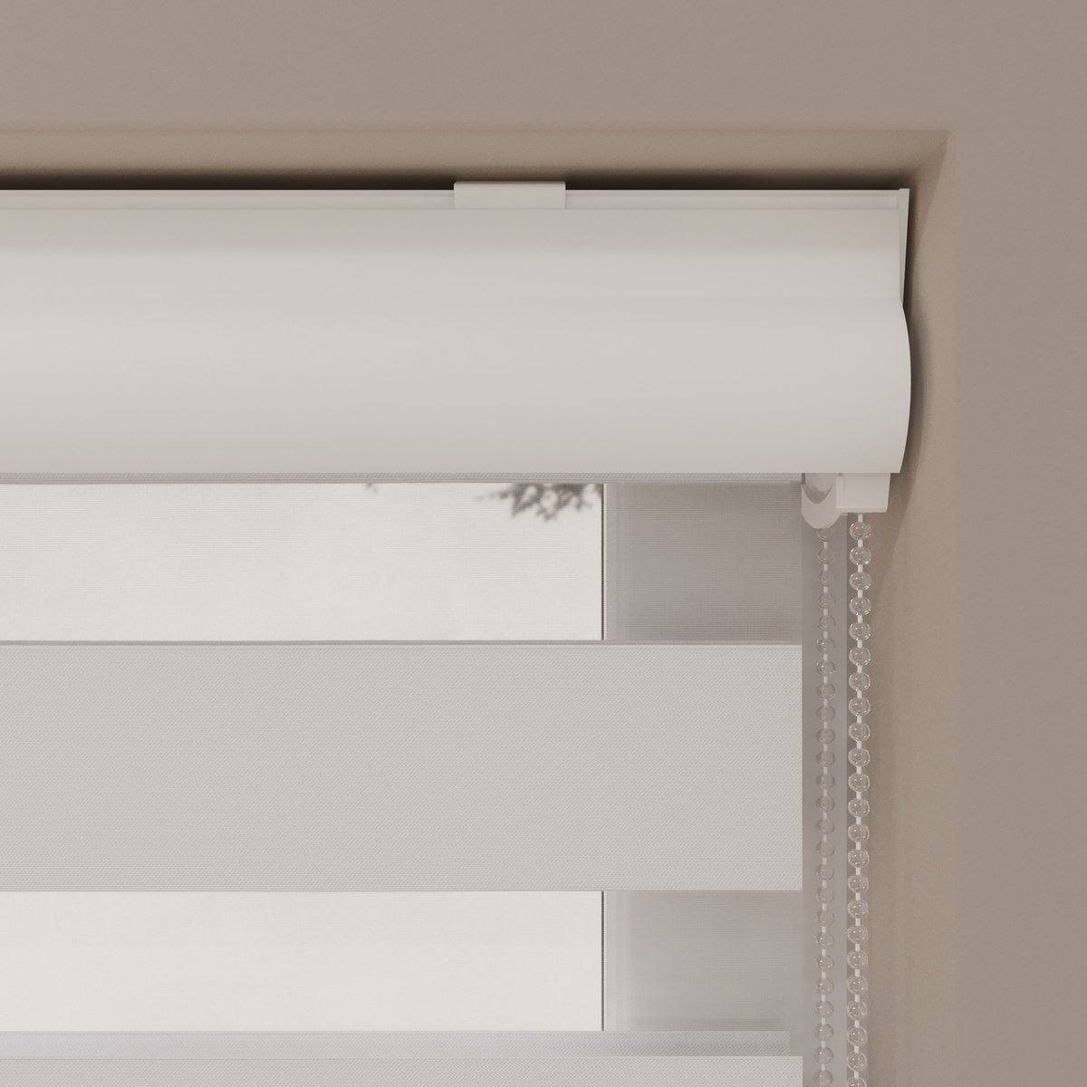 Duo Rolgordijn By Night - Verduisterend - White - 140 x 175 cm