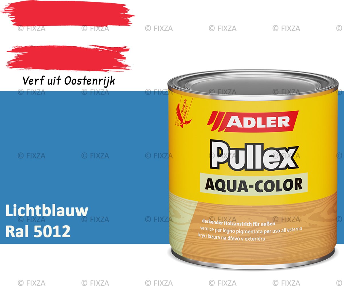 ADLER Pullex Aqua-Color Houtverf Buiten – Lichtblauw – 2,5 Liter – Watergedragen houtbescherming voor Buitenhout – Beschermt tegen Schimmel en Algen