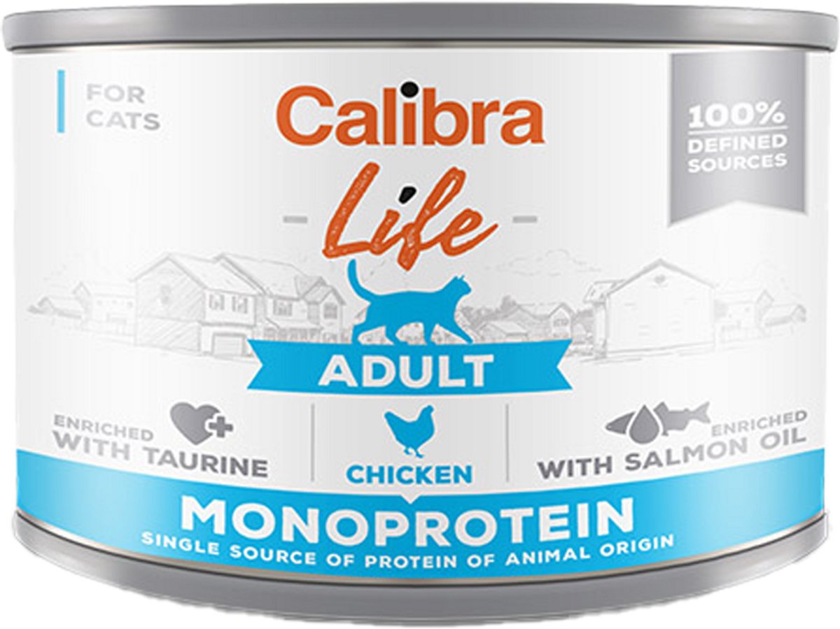 Calibra Cat Life Adult Natvoer - Kip - 6 x 200 g