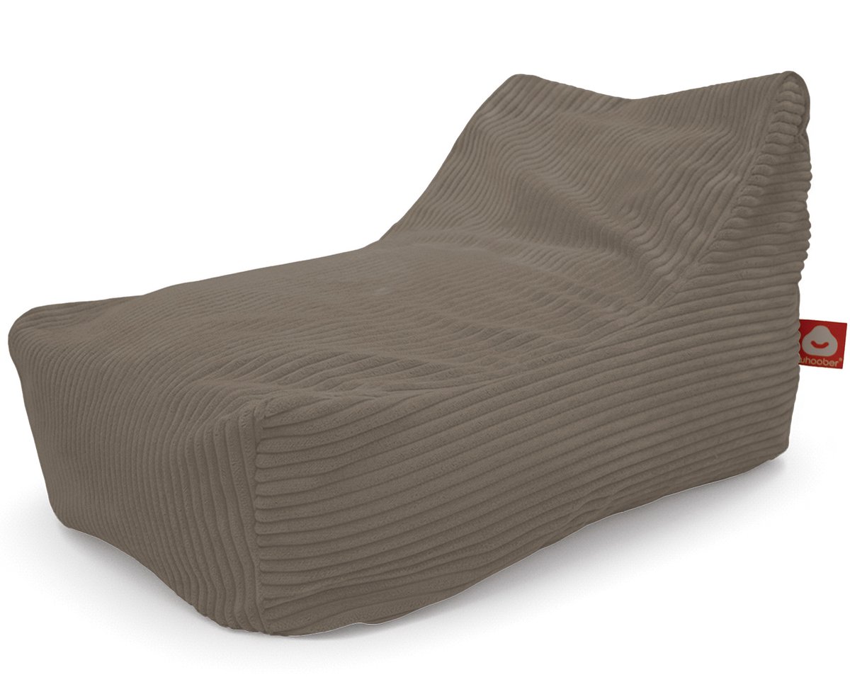 Whoober Bali – Lounge Zitzak – Taupe dik ribfluweel – Comfortabel & Duurzaam