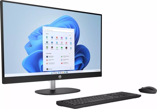 HP AI 27-cr2005nb Intel Core Ultra 5 225U 68,6 cm (27") 1920 x 1080 Pixels Alles-in-één-pc 16 GB DDR5-SDRAM 512 GB SSD Windows 11 Home Wi-Fi 6 (802.11ax) AI PC Zwart
