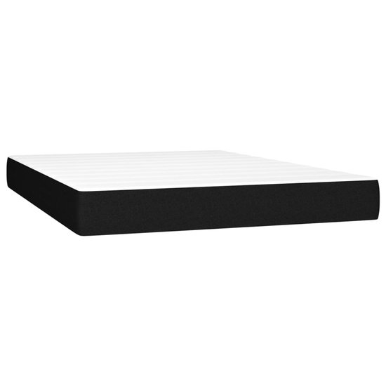 vidaXL-Boxspring-avec-matelas-tissu-noir-140x190-cm