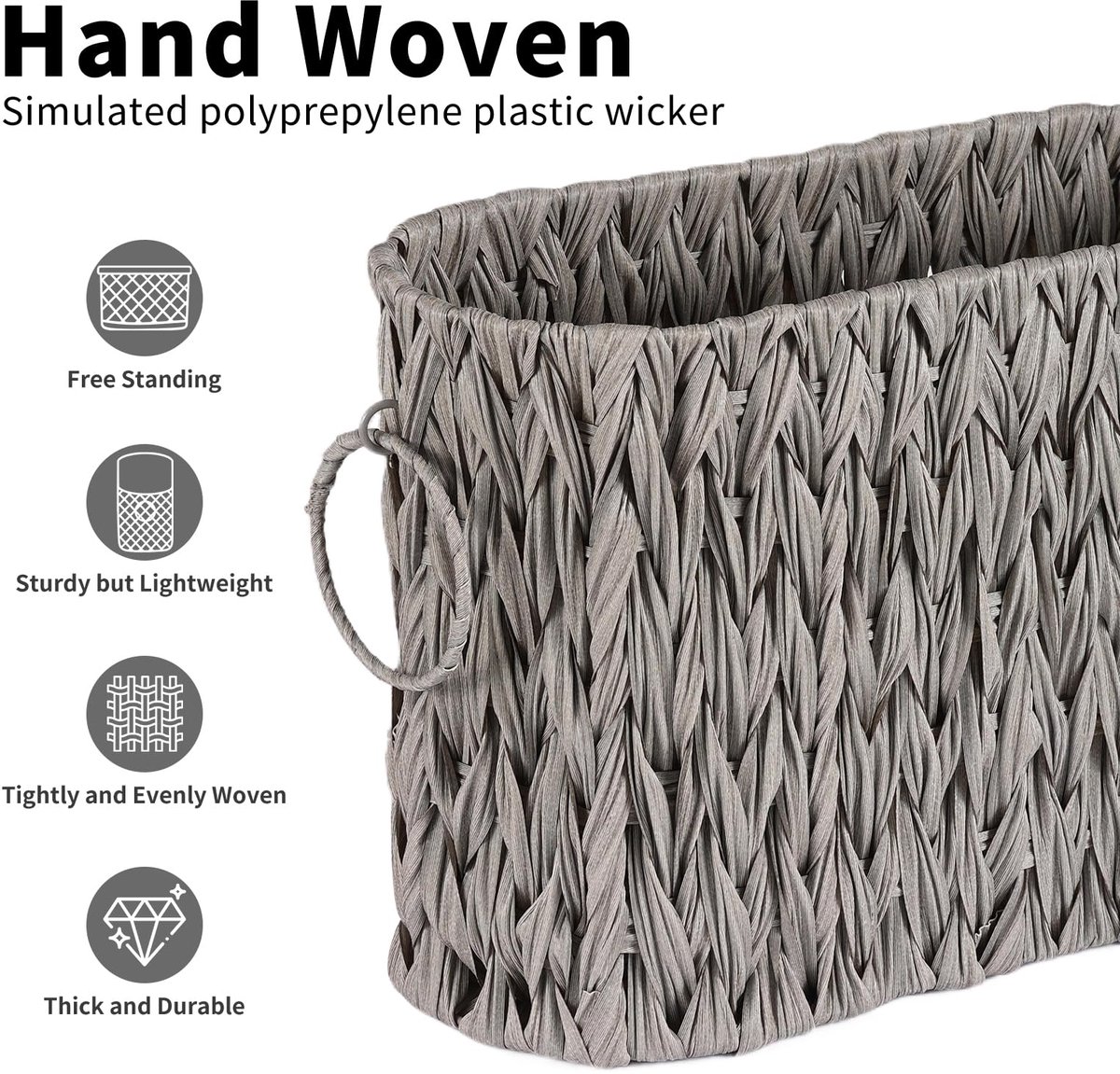 Unyqoos® Stijlvolle en Ruime Opbergmand voor Toiletpapier en Tijdschriften — cadeau in Cadeau-ideeën - foto 5