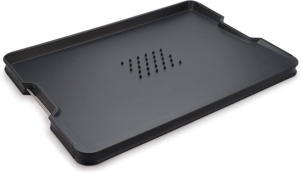 Famanu - Multifunctionele Snijplank – Antislip – Dubbelzijdig – Zwart – Groot