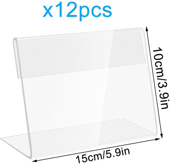 6 Stück Tischaufsteller Acryl A6,Goldener Doppelseitiger Bilderrahmen,Plexiglas Menükartenhalter Gold, T-Ständer, Thekenaufsteller, Fotorahmen für Foto, Hochzeitstischnummern, Cafe, Restaurant