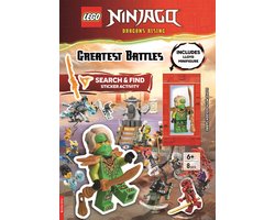 LEGO® Search and Find- LEGO® NINJAGO®: Greatest Battles Search & Find Sticker Activity Book (with Lloyd minifigure and Golden Sabre)