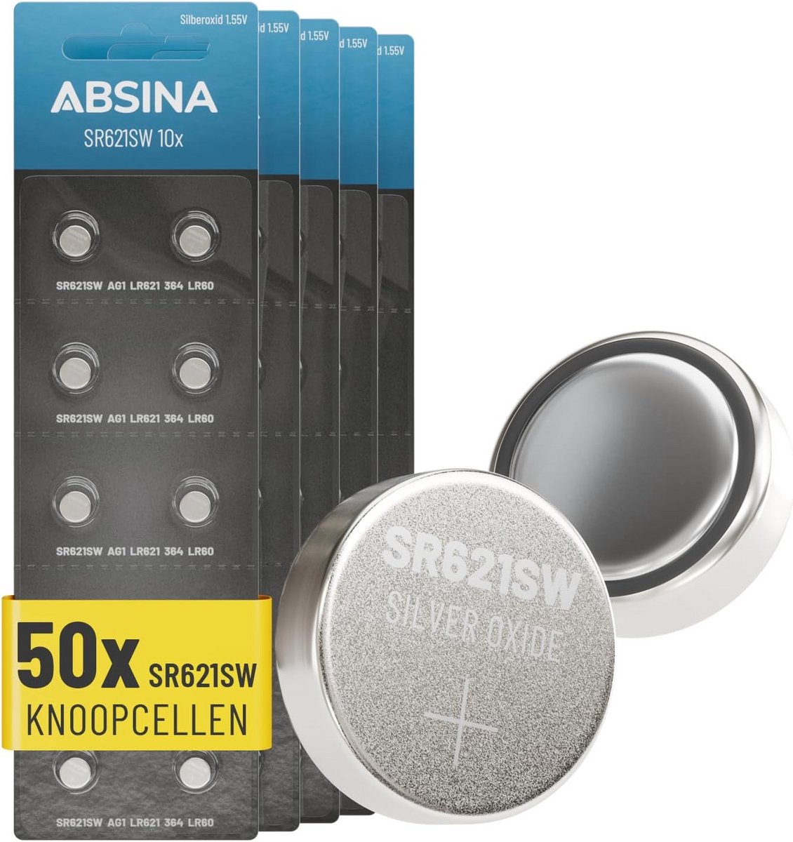 Knoopcel Batterijen LR621 SR621 V364 AG1 voor Horloges en Kleine Apparaten