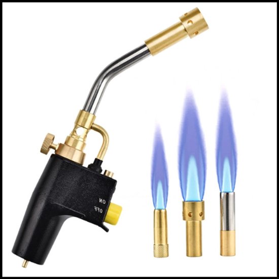 Kit Chalumeau Soudeur Gaz Pour Toiture - Fer à Souder Cuivre Avec Tuyau 1.5m