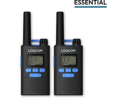 Logicom - Essential - Walki Talkie - 10km - 2 stuks - 16 kanalen - PMR 446 - 2 clips - USB C - Met lamp - Kinderen & Volwassenen