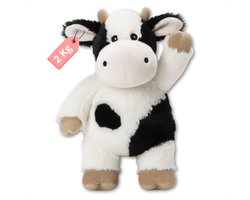 Yellies Verzwaringsknuffel Koe - Verzwaarde Knuffel - Weighted Stuffed Animal - Sensorisch Speelgoed - Zware Knuffel Anxiety - Plushie - 45cm/2kg