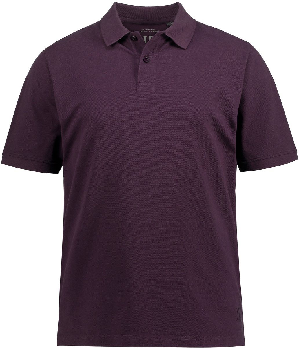JP 1880 - Heren - Poloshirt basic halflange mouwen piqué - Donker violet - Maat XXL