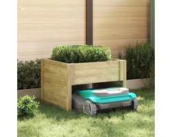 vidaXL - Grasmaaier - Garage - Bruin - 79 - x - 73 - x - 56 - cm - Impregneer...