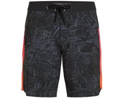 O'Neill Heren Boardshort Lang Zwemshort Hyperfreak Tech Panel 19'' Zwart/Roze/Oranje