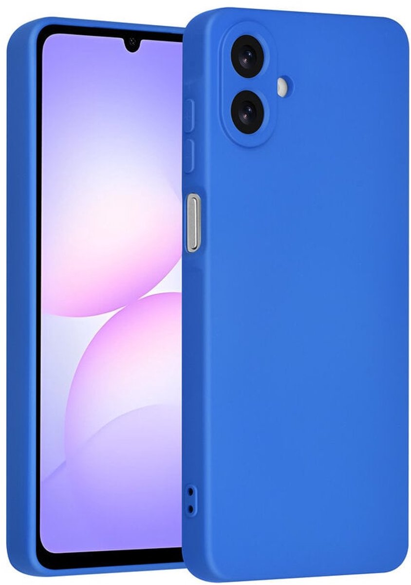 TUNIQ Backcover - Galaxy A07 - Diepblauw - Siliconen - Slank ontwerp met schokabsorptie