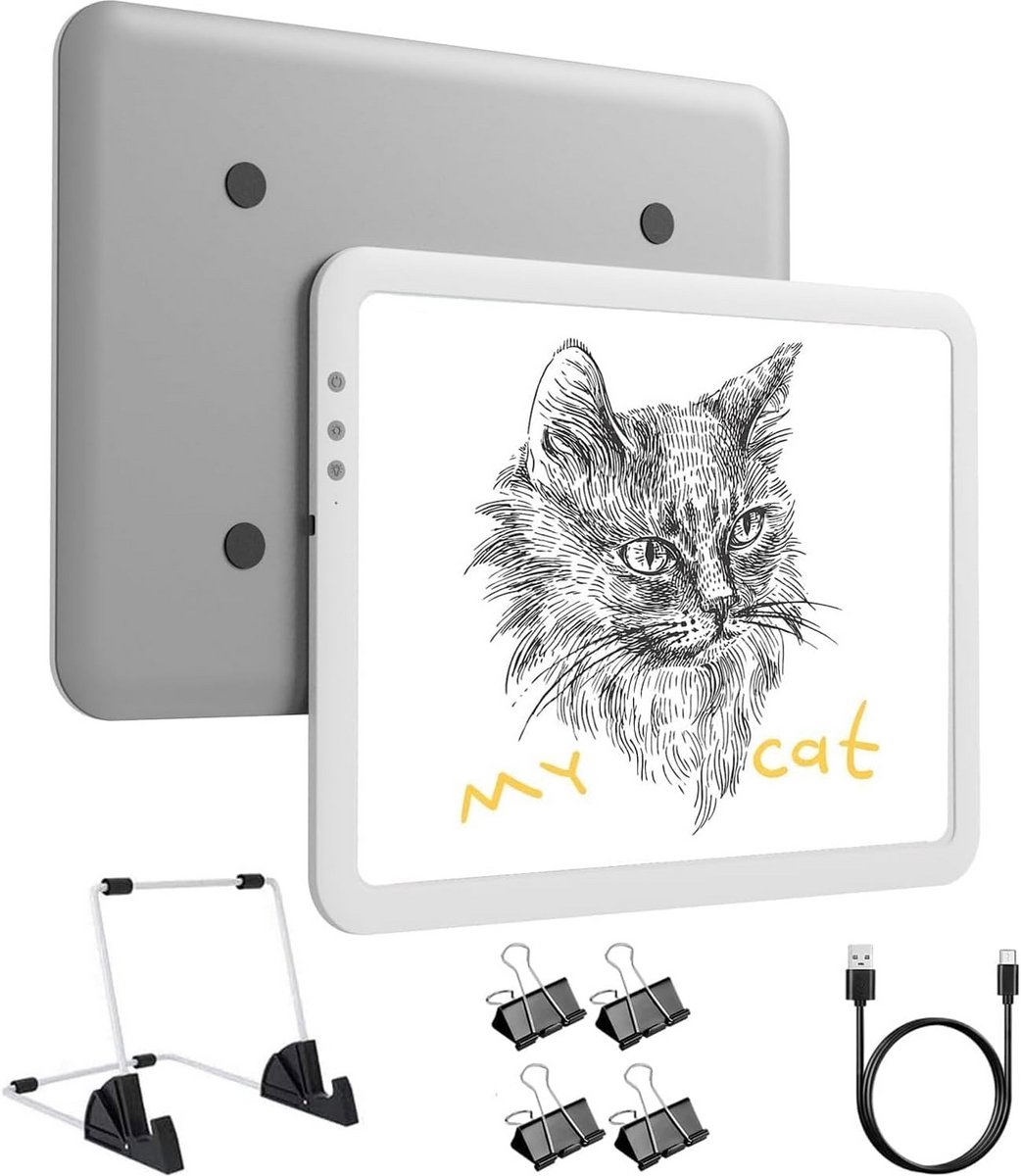Draadloze Oplaadbare A4 LED Tekentafel - Lichtbak voor Tracing, Tekenen en Hobby's