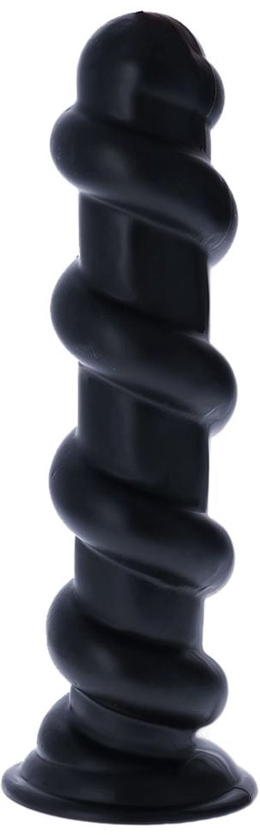 Extreme Geribbelde Buttplug - Zwarte Anaal Plug Met Ribbels - Lengte 26 Cm - Doorsnede 7.5 cm