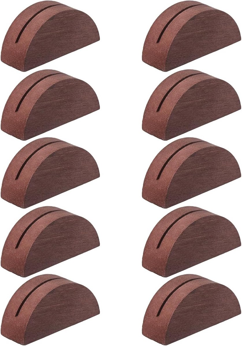 10 Stuks Houten Kaarthouders voor Fotokaarten, Bruiloft en Feestdecoratie