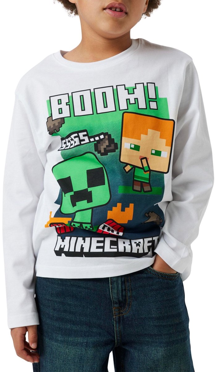 Name It Minecraft LS Shirt Junior - Maat 116