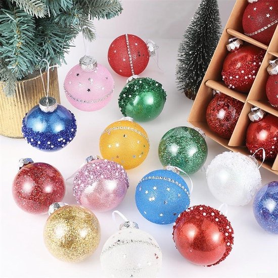 Mica Decorations Kerstballen Set - 60 Stuks - 7 cm - Onbreekbaar - Br – vtwonen