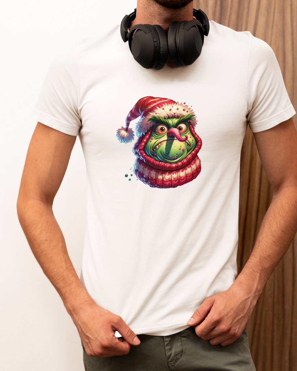 Grumpy Kerst - Kerst T-shirt Wit - Grappig T-shirt - Maat L - Kerst Cadeau Mannen - Limited Edition